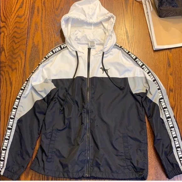 VS PINK Jacket - Black/White/Grey - Picture 1 of 8